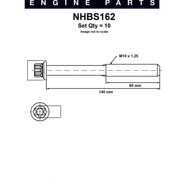 Head Bolt Set HOLDEN Z16SE 2002 2005 NHBS162 - NASON