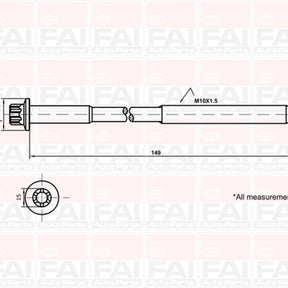 Head Bolt Set MINI W10B16 SOHC 16V NHBS165 - FAI