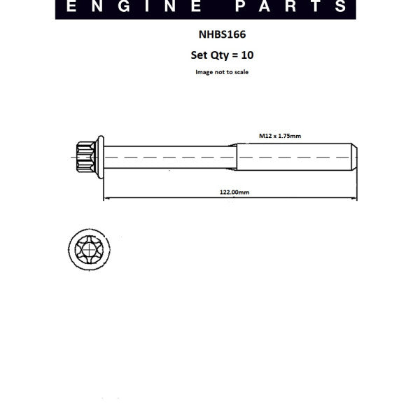 Head Bolt Set SAAB B204L B204I B202I B202L B NHBS166 - NASON