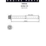 Head Bolt Set SAAB B204L B204I B202I B202L B NHBS166 - Nason