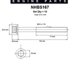 Head Bolt Set NISSAN QR25DE DOHC 16V NHBS167 - Nason
