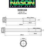 Head Bolt Set KIA J2 OHV 8V NHBS168 - Nason