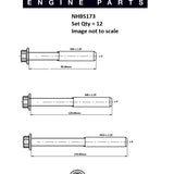 Head Bolt Set BMW N46 N45 N42 DOHC 16V NHBS173 - FAI