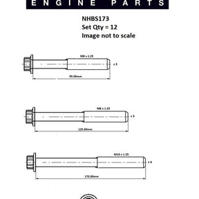 Head Bolt Set BMW N46 N45 N42 DOHC 16V NHBS173 - FAI