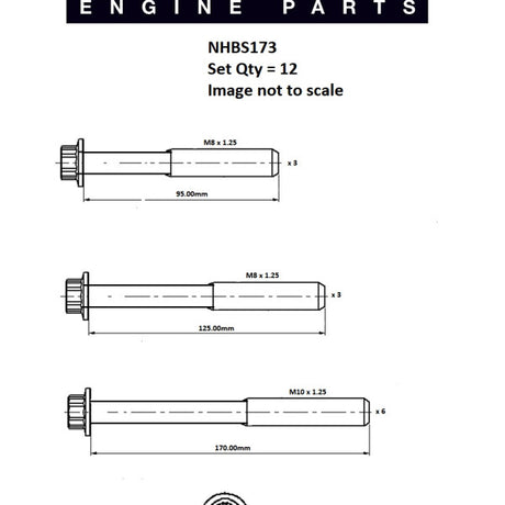 Head Bolt Set BMW N46 N45 N42 DOHC 16V NHBS173 - FAI