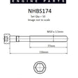 Head Bolt Set NISSAN CR14DE VCT DOHC 16V NHBS174 - NASON