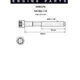 Head Bolt Set LEXUS 1G-FE VVT DOHC 12V EFI NHBS176 - FAI