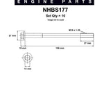 Head Bolt Set HOLDEN F18D3 DOHC 16V NHBS177 - Nason