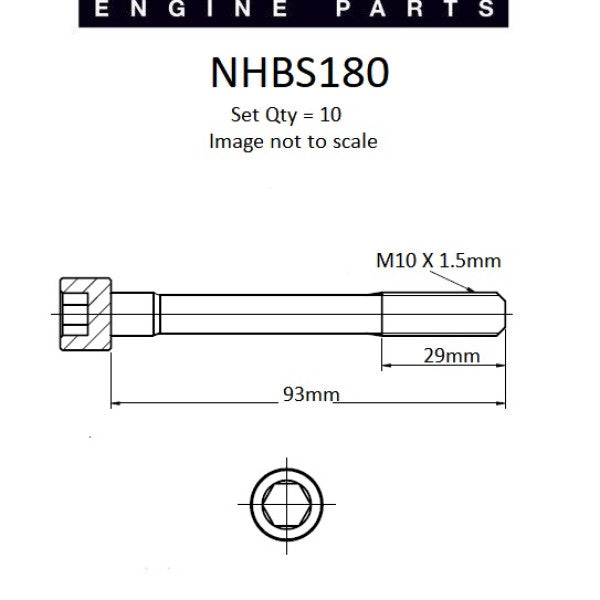 Head Bolt Set NISSAN QG16DE QG18DE NHBS180 - NASON