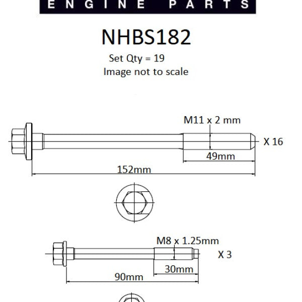 Head Bolt Set HOLDEN 3.6 Alloytec V6 DOHC24V NHBS182 - NASON