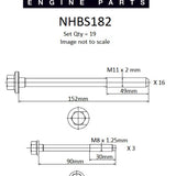 Head Bolt Set HOLDEN 3.6 Alloytec V6 DOHC24V NHBS182 - Nason