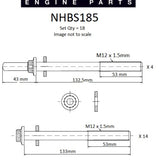 Head Bolt Set NISSAN ZD30DDTI DOHC 16V NHBS185 - Nason