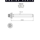 Head Bolt Set Citroen Peugeot DW10BTED4 DOHC NHBS191 - FAI