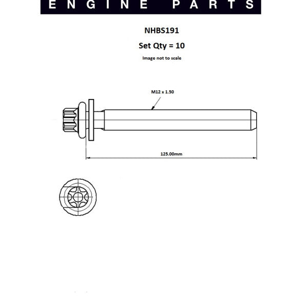 Head Bolt Set Citroen Peugeot DW10BTED4 DOHC NHBS191 - FAI