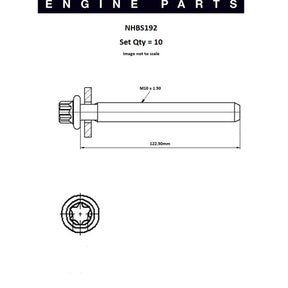 Head Bolt Set CITROEN PEUGEOT TU5JP4 NFU NHBS192 - FAI