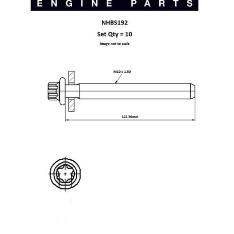 Head Bolt Set CITROEN PEUGEOT TU5JP4 NFU NHBS192 - FAI