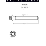 Head Bolt Set Citroen Peugeot XU7JP SOHC 8V NHBS194 - Nason