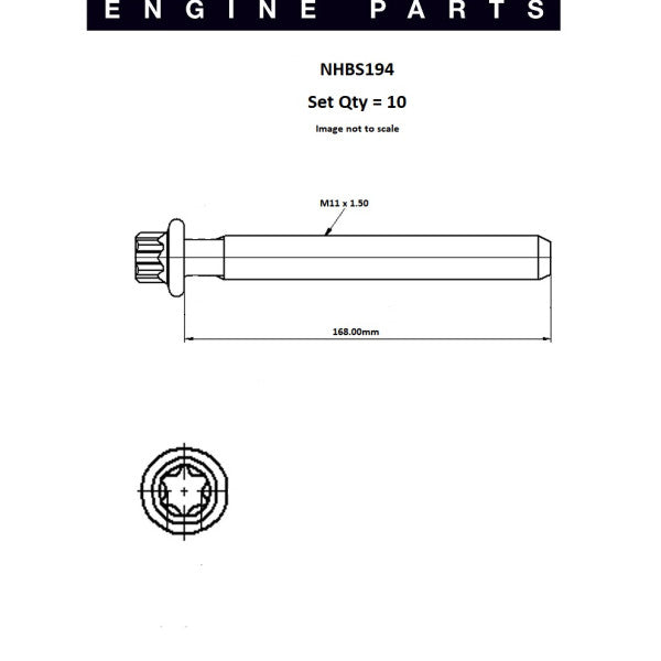 Head Bolt Set Citroen Peugeot XU7JP SOHC 8V NHBS194 - NASON