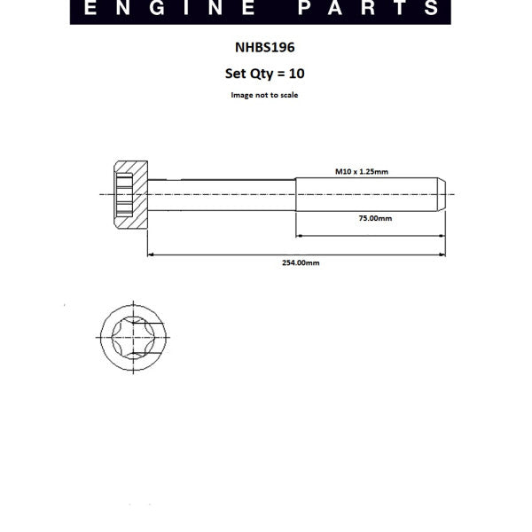 Head Bolt Set Alfa Romeo 2.0L DOHC 16V NHBS196 - FAI