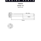 Head Bolt Set Alfa Romeo 2.0L DOHC 16V NHBS196 - FAI