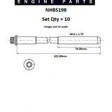 Head Bolt Set MERCEDES OM611 & OM646 NHBS198 - FAI