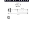 Head Bolt Set MERCEDES M111 M161 DOHC 16V NHBS199 - FAI