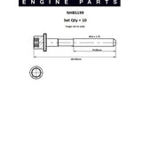 Head Bolt Set MERCEDES M111 M161 DOHC 16V NHBS199 - FAI