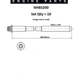 Head Bolt Set MERCEDES M166 M266 SERIES SOHC NHBS200 - Nason