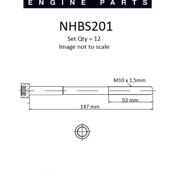Head Bolt Set TOYOTA 2ZR-FE VVT DOHC 16V NHBS201 - NASON