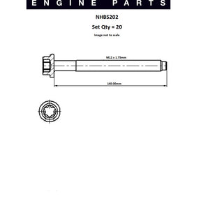 Head Bolt Set Ford 4.0L Explorer V6 SOHC NHBS202 - ENGINE PRO