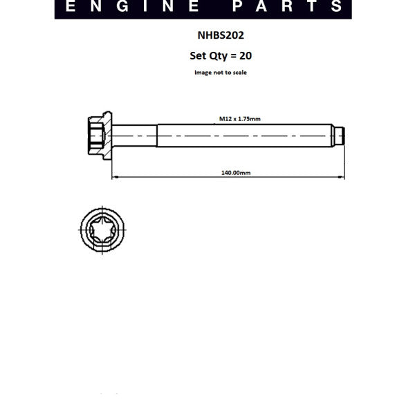 Head Bolt Set Ford 4.0L Explorer V6 SOHC NHBS202 - ENGINE PRO