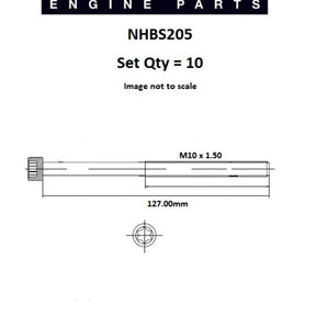 Head Bolt Set AUDI AXW BLR BLY VOLKS BLR BLX NHBS205 - FAI