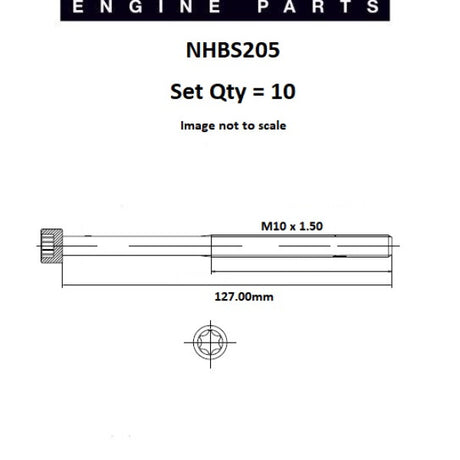 Head Bolt Set AUDI AXW BLR BLY VOLKS BLR BLX NHBS205 - FAI
