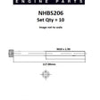 Head Bolt Set AUDI BGB BPJ BWA VOLKS AXX BWA NHBS206 - FAI
