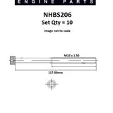 Head Bolt Set AUDI BGB BPJ BWA VOLKS AXX BWA NHBS206 - FAI