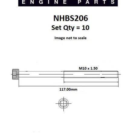 Head Bolt Set AUDI BGB BPJ BWA VOLKS AXX BWA NHBS206 - FAI