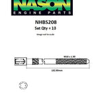 Head Bolt Set AUDI ALT SOHC 20V NHBS208 - FAI