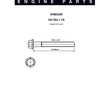 Head Bolt Set NISSAN KA24E SOHC 12V Z24 SOHC NHBS209 - ENGINE PRO