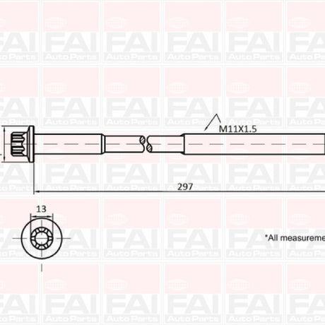 Head Bolt Set ROVER LANDROVER 10P SOHC 10V NHBS210 - FAI