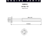 Head Bolt Set HOLDEN 1.6 1.8 FII C20NE X20SE NHBS212 - FAI