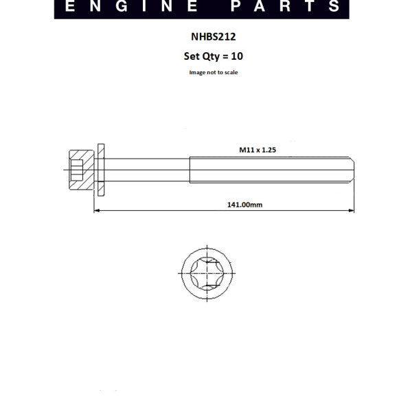 Head Bolt Set HOLDEN 1.6 1.8 FII C20NE X20SE NHBS212 - FAI