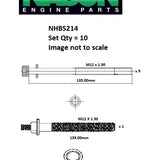 Head Bolt Set HOLDEN C22NE C24SE Y24SE NHBS214 - Nason