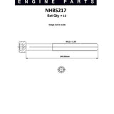 Head Bolt Set VOLKSWAGEN AXD AXE BAC BNZ BPC NHBS217 - FAI