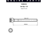 Head Bolt Set AUDI CAAC CAGA VOLKS CCHA CDBA NHBS221 - FAI