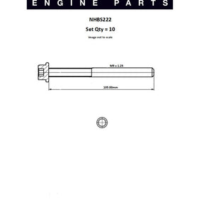 Head Bolt Set Audi VW BLS CAXA CAXC CAVD NHBS222 - FAI