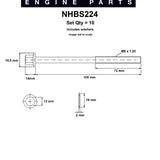 Head Bolt Set HONDA L13A1 L15A1 SOHC 16V NHBS224 - Nason