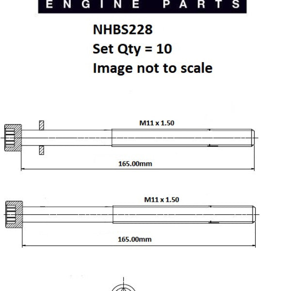 Head Bolt Set CHRYSLER MITSUBISHI NHBS228 - ENGINE PRO
