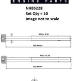 Head Bolt Set CHRYSLER MITSUBISHI NHBS228 - ENGINE PRO - Head Bolts & Studs - ENGINE PRO