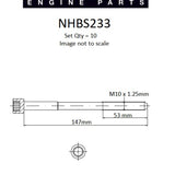 Head Bolt Set TOYOTA 2ZZ-GE VVT DOHC 16V NHBS233 - Nason