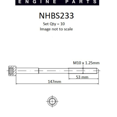 Head Bolt Set TOYOTA 2ZZ-GE VVT DOHC 16V NHBS233 - Nason